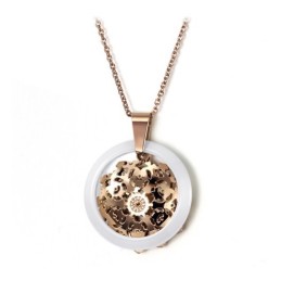 Collana In Ceramica Di Tungsteno Placcata In Oro Rosa Di Qualità Affidabile