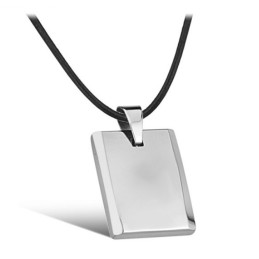 Collana In Ceramica Di Tungsteno A Cubo Maschile Di Alta Qualità