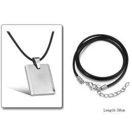 Collana In Ceramica Di Tungsteno A Cubo Maschile Di Alta Qualità