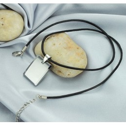Collana In Ceramica Di Tungsteno A Cubo Maschile Di Alta Qualità