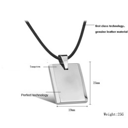 Collana In Ceramica Di Tungsteno A Cubo Maschile Di Alta Qualità