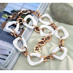 Collana In Ceramica Di Tungsteno Placcata In Oro Rosa Con Qualità E Quantità Garantite