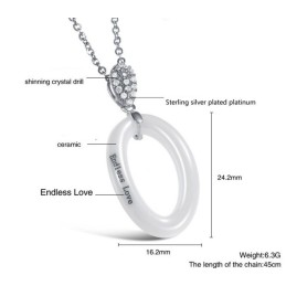 Collana In Ceramica Di Tungsteno Concisa, Qualità E Quantità Garantite