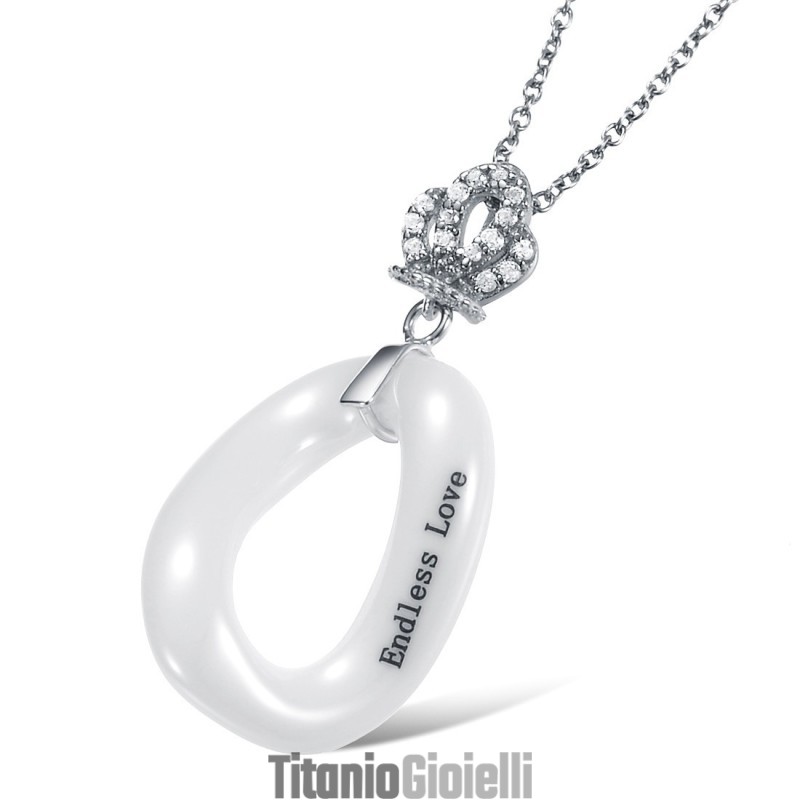 Collana In Ceramica Di Tungsteno Con Carattere O Femminile Di Alta Qualità