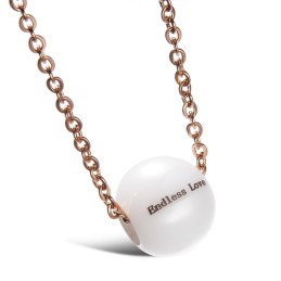 Collana In Ceramica Di Tungsteno Concisa Da Donna, Con Perline, Di Qualità E Quantità Assicurate