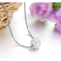 Ampia Varietà Di Collana In Ceramica Di Tungsteno Da Donna Con Perline