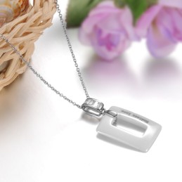 Collana In Ceramica Di Tungsteno Concisa Da Donna Di Alta Qualità