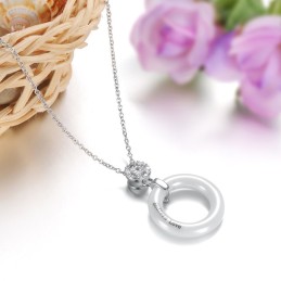 Ampia Varietà Di Collana In Ceramica Di Tungsteno Rotonda Femminile