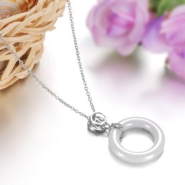 Ampia Varietà Di Collana In Ceramica Di Tungsteno Rotonda Femminile