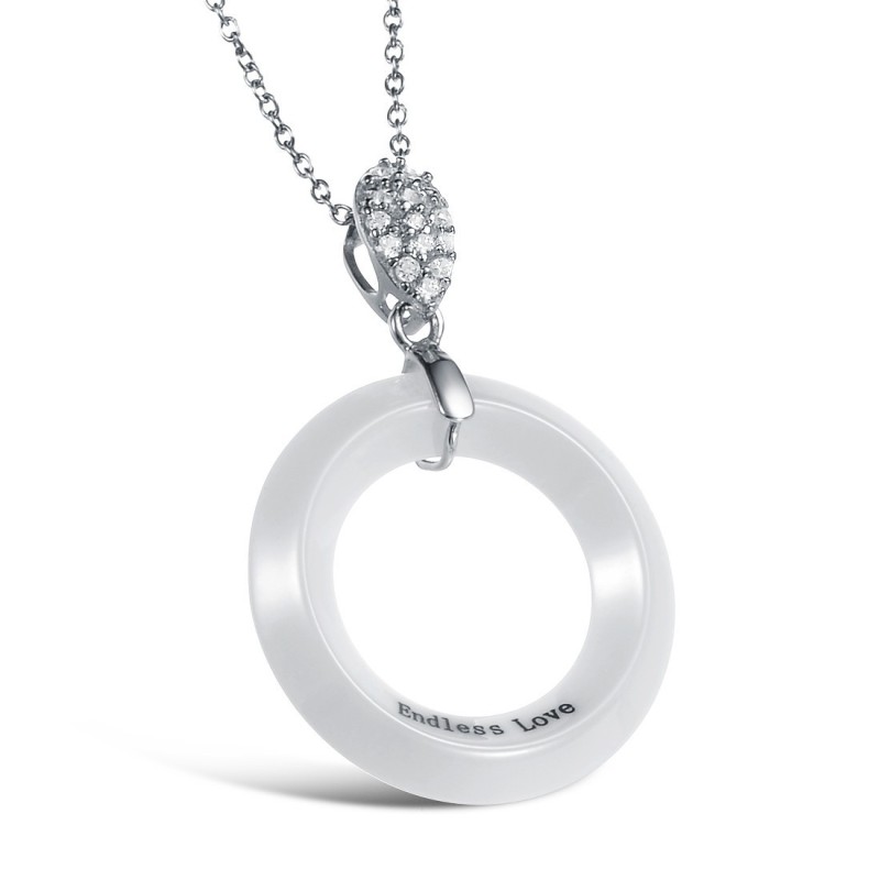 Collana In Ceramica Di Tungsteno Da Donna Di Alta Qualità Collana In Ceramica Di Tungsteno Da Donna Di Alta Qualità