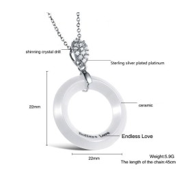 Collana In Ceramica Di Tungsteno Da Donna Di Alta Qualità
