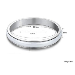 Bracciale In Ceramica Di Tungsteno Bianco Da Uomo, Con Reputazione Affidabile