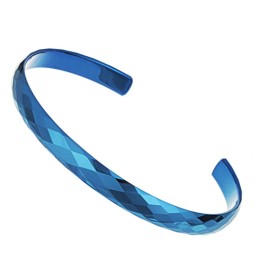 Bracciale In Ceramica Di Tungsteno Blu Di Qualità Stabile