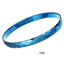 Bracciale In Ceramica Di Tungsteno Blu Di Qualità Stabile