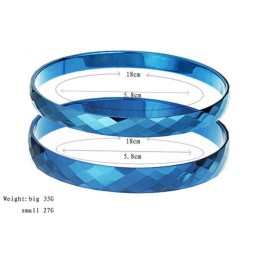 Bracciale In Ceramica Di Tungsteno Blu Di Qualità Stabile