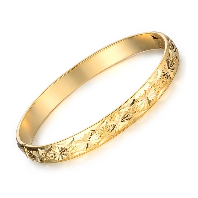 Bracciale Elegante Da Donna Di Alta Qualità Placcato Oro 18 Carati Bracciale Elegante Da Donna Di Alta Qualità Placcato Oro 18 Carati