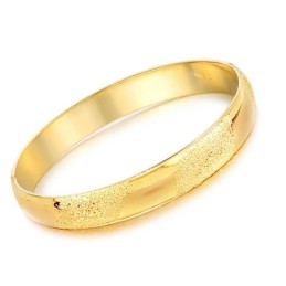Bracciale Rigido Placcato Oro 18 Carati Con Scrub Femminile Di Reliable Reputation