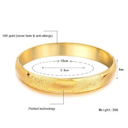 Bracciale Rigido Placcato Oro 18 Carati Con Scrub Femminile Di Reliable Reputation