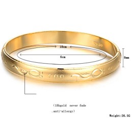 Bracciale Da Donna Di Alta Qualità Placcato Oro 18 Carati