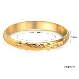 Bracciale Di Alta Qualità Con Motivo Floreale Femminile, Placcato Oro 18 Carati