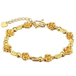 Bracciale Da Donna Di Alta Qualità Placcato Oro 18 Carati