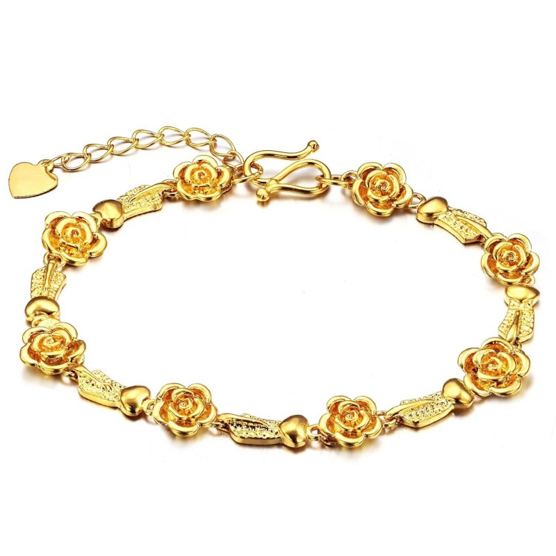 Bracciale Da Donna Di Alta Qualità Placcato Oro 18 Carati Bracciale Da Donna Di Alta Qualità Placcato Oro 18 Carati