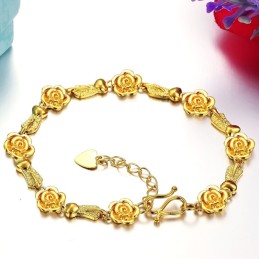 Bracciale Da Donna Di Alta Qualità Placcato Oro 18 Carati