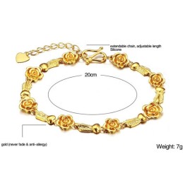 Bracciale Da Donna Di Alta Qualità Placcato Oro 18 Carati