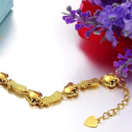 Bracciale Da Donna Di Alta Qualità Placcato Oro 18 Carati
