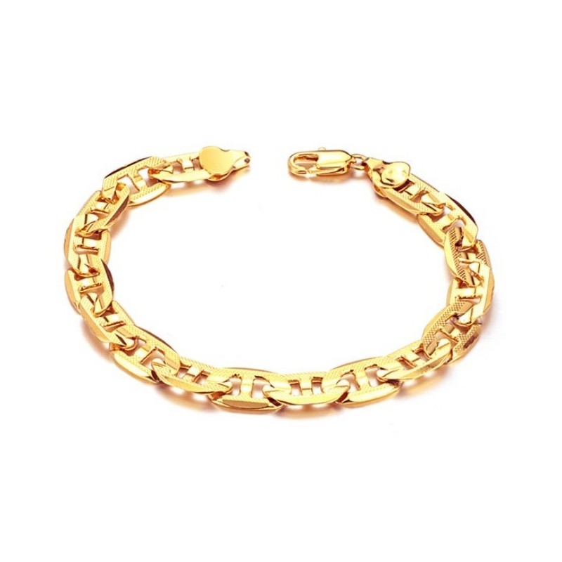 Ampia Varietà Di Braccialetti Maschili Con Carattere G Placcato Oro 18 Carati Ampia Varietà Di Braccialetti Maschili Con Carattere G Placcato Oro 18 Carati