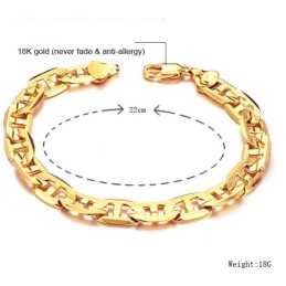 Ampia Varietà Di Braccialetti Maschili Con Carattere G Placcato Oro 18 Carati