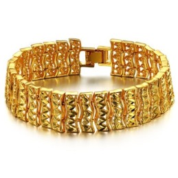 Bracciale Da Uomo Placcato Oro 18 Carati Di Qualità Superiore