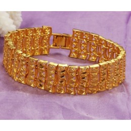 Bracciale Da Uomo Placcato Oro 18 Carati Di Qualità Superiore
