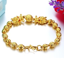 Bracciale A Forma Di Drago Placcato Oro 18 Carati, Qualità E Quantità Garantite