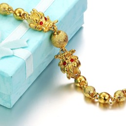 Bracciale A Forma Di Drago Placcato Oro 18 Carati, Qualità E Quantità Garantite