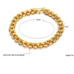 Bracciale Da Donna Placcato Oro 18 Carati, Facile Da Usare