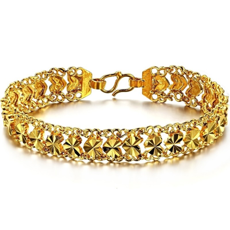 Bracciale Da Donna Sweetheart Di Qualità Stabile, Placcato Oro 18 Carati Bracciale Da Donna Sweetheart Di Qualità Stabile, Placcato Oro 18 Carati