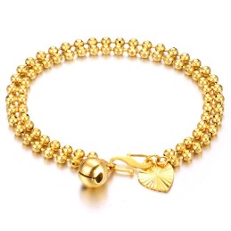 Bracciale Da Donna A Forma Di Palla, Placcato Oro 18 Carati, The Queen Of Quality