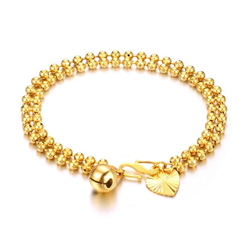 Bracciale Da Donna A Forma Di Palla, Placcato Oro 18 Carati, The Queen Of Quality Bracciale Da Donna A Forma Di Palla, Placcato Oro 18 Carati, The Queen Of Quality