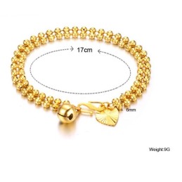 Bracciale Da Donna A Forma Di Palla, Placcato Oro 18 Carati, The Queen Of Quality