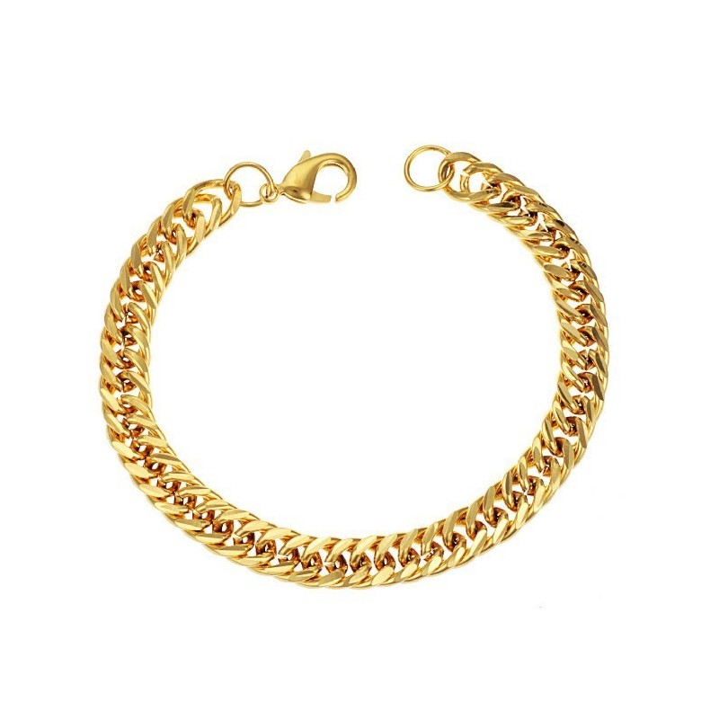 Bracciale Da Uomo Placcato Oro 18 Carati Di Qualità Stabile Bracciale Da Uomo Placcato Oro 18 Carati Di Qualità Stabile