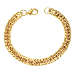 Bracciale Da Uomo Placcato Oro 18 Carati Di Qualità Stabile