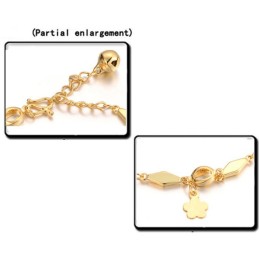 Ampia Varietà Di Bracciale Da Donna Placcato Oro 18 Carati Con Campanellino