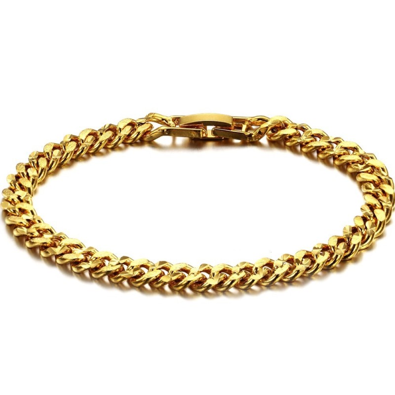 Bracciale Da Donna Di Qualità Affidabile Placcato Oro 18 Carati Bracciale Da Donna Di Qualità Affidabile Placcato Oro 18 Carati