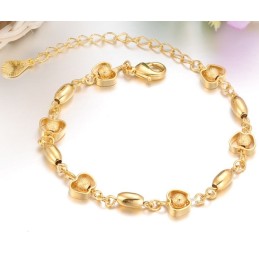 Bracciale Da Donna A Forma Di Mela, Placcato Oro 18 Carati, The Queen Of Quality