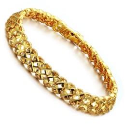 Bracciale Da Donna Di Qualità Superiore Placcato Oro 18 Carati