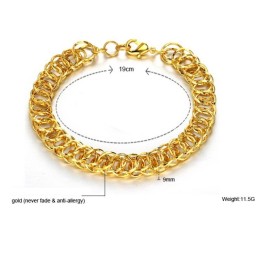 Bracciale Da Donna Di Alta Qualità Placcato Oro 18 Carati