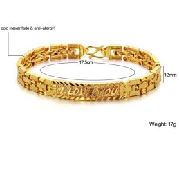Bracciale Da Donna Di Alta Qualità Placcato Oro 18 Carati