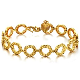 Bracciale Da Donna Placcato Oro 18 Carati Di Qualità Stabile