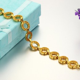 Bracciale Da Donna Placcato Oro 18 Carati Di Qualità Stabile